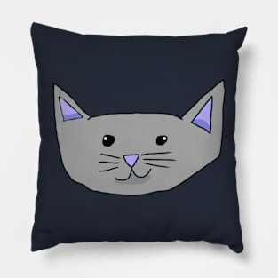 Dark Grey Cat Pillow