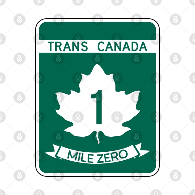 Mile Zero Trans Canada Highway by NewNomads