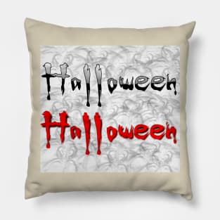 cool funny t-shirts Graphic Zombie Slash Halloween Pillow