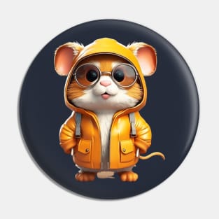 rapper hamster Pin