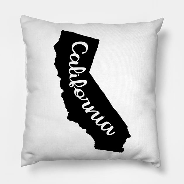 California State Map Pillow by koolteas