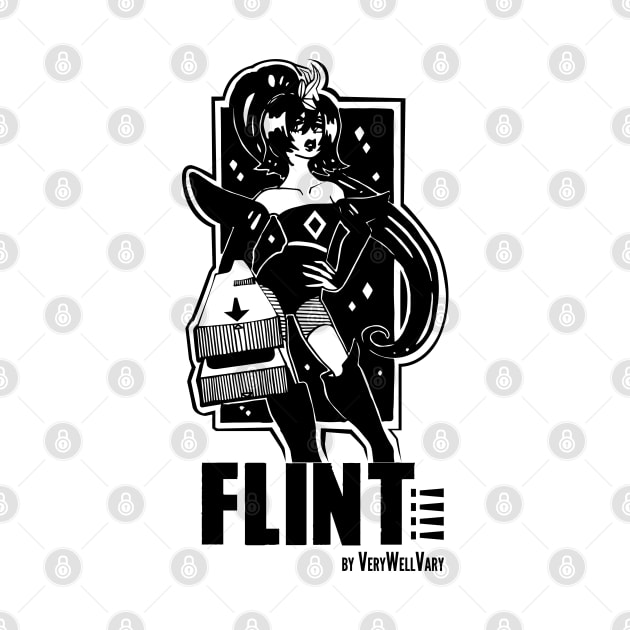 The Flint Print (DARK) by VeryWellVary