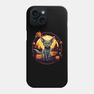 Devon Rex Cat Cat Halloween, Cat Lover Phone Case