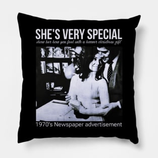 she's very special : christmas gift Pillow