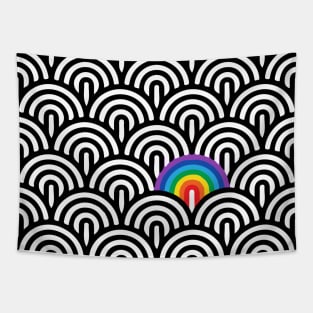 rainbow pattern Tapestry