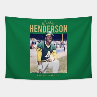 Oakland Man of Steal - Rickey Henderson Tapestry