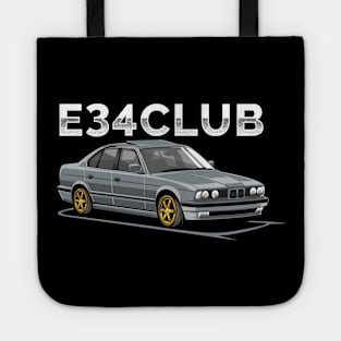 E34 CLUB - E34 Car Illustration Tote