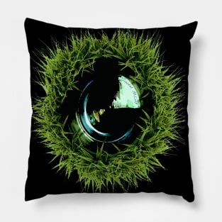 Green Photographer Pillow