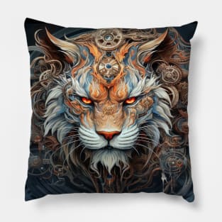 Steampunk Tiger Pillow