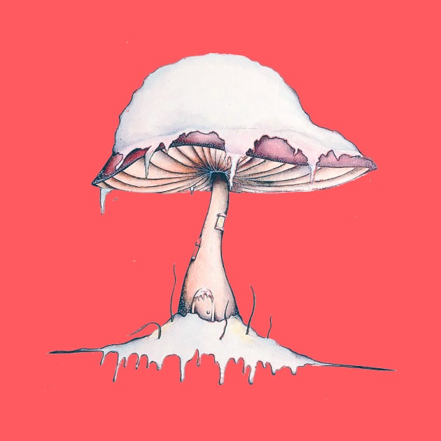 Winter Mushroom by IndiasIllustrations
