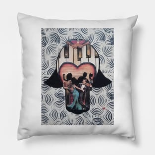 SENTIMENTAL JOURNEY Hamsa by Harriette Knight Pillow