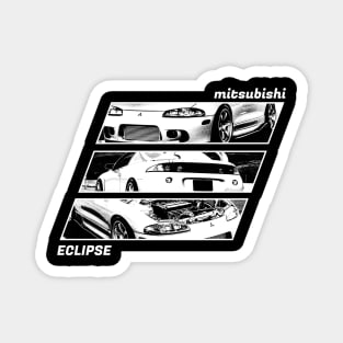 MITSUBISHI ECLIPSE D30 Black 'N White Archive 2 (Black Version) Magnet