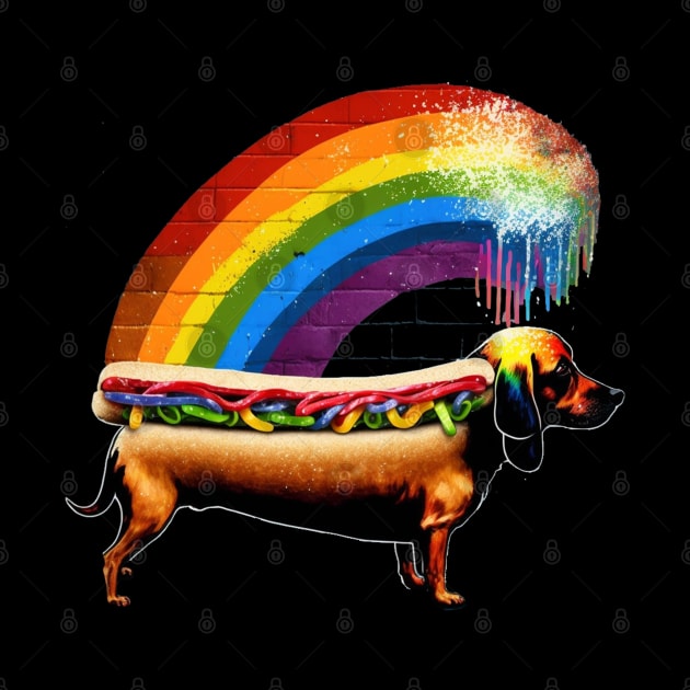 Rainbow Hotdog by apsi