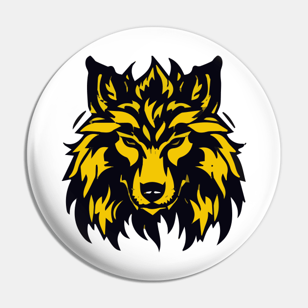 Fenrir the fire wolf Pin by MK3