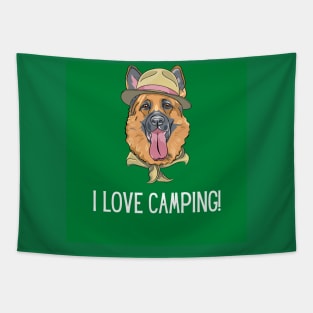 I Love Camping Tapestry