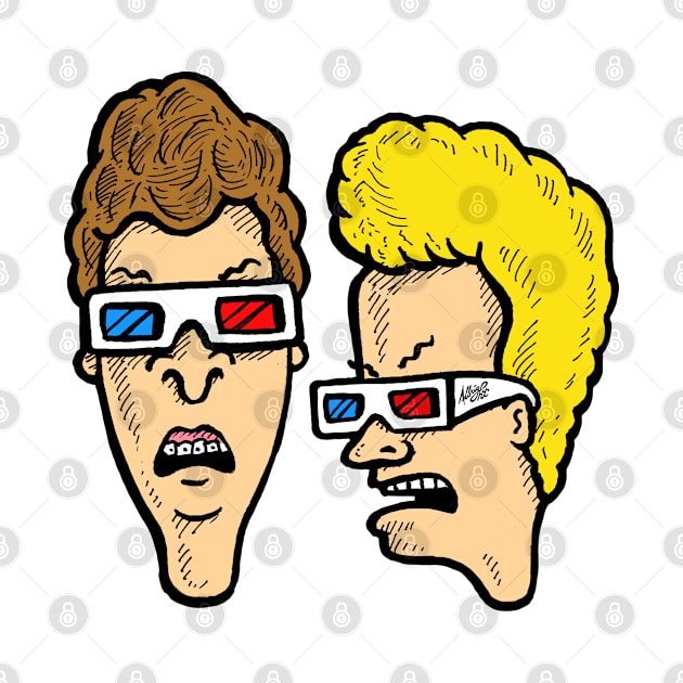 Beavis and Butthead - Dumbasses in 3D by BradAlbright