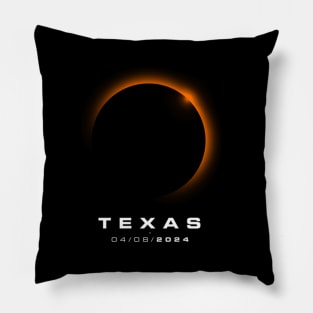 Texas Total Solar Eclipse 2024 - Texas Solar Eclipse Pillow