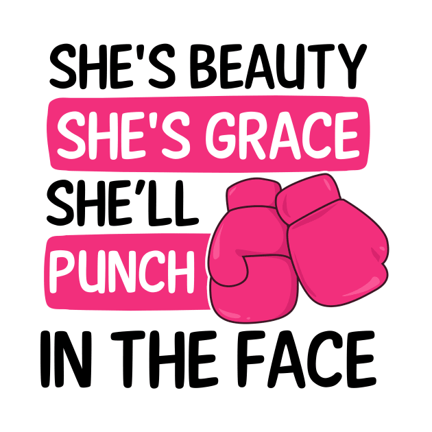 Boxing Shirt | Beauty Grace Punch You In The Face by Gawkclothing