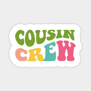 Cousin Crew Retro Design Magnet