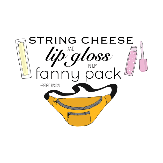 String Cheese and Lip Gloss in My Fanny Pack by trollbogies