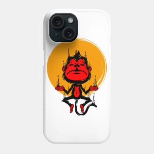 Monkey Meditation Phone Case