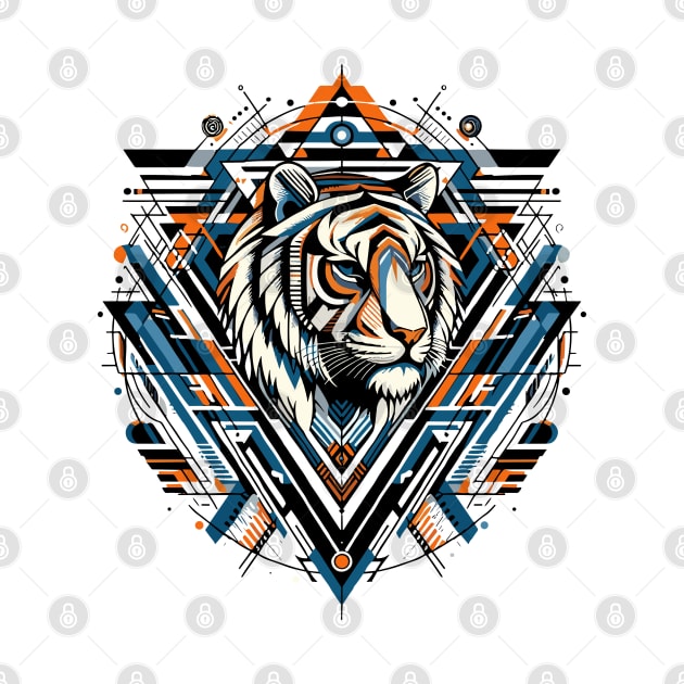 Abstract Animal Tiger 1 by sapphire seaside studio