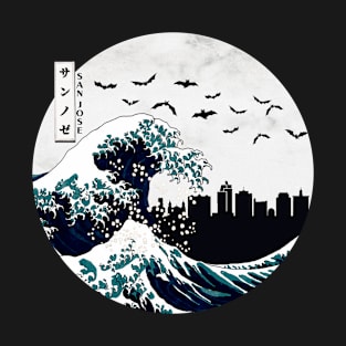 San Jose Kanagawa Wave Dark T-Shirt