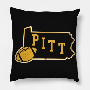 Pittsburgh Football State Outline Pillow