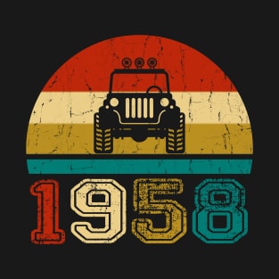 Vintage Jeep 1958 Birthday Jeep Gift T-Shirt