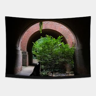 Tree in a Tunnel - Williamsburg, Virginia Tapestry