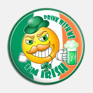 Irish smiley. Pin