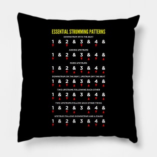 Guitar Strumming Patterns - Guitarist Music Lover Pillow