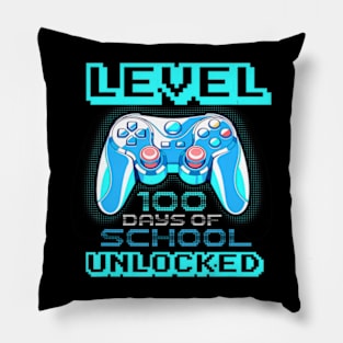 Level 100 Days Of School Unlocked Boys Girls Kids Video Game Pillow