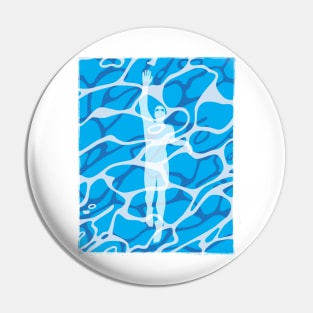 Swim Pool Solo Swimmer Pin