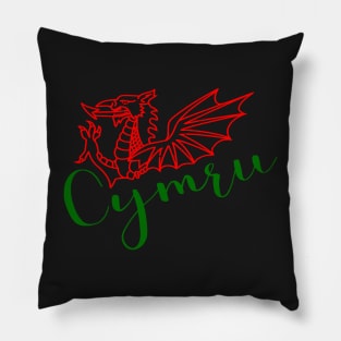 RED CYMRU DRAIG GOCH RED DRAGON Pillow