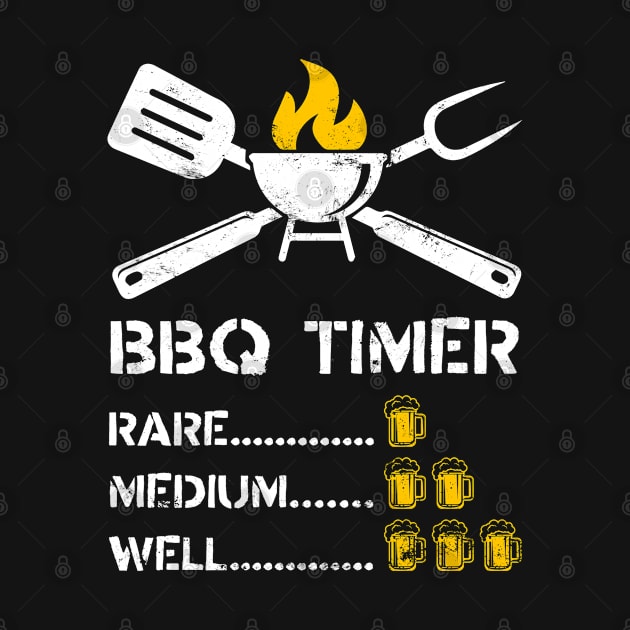 BBQ Timer Barbeque & Beer by TextTees