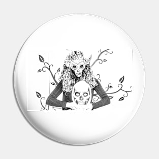 Halloween Skull Pin