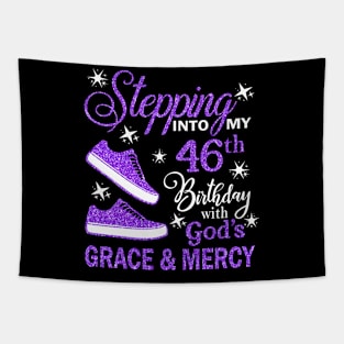 Stepping Into My 46th Birthday With God's Grace & Mercy Bday Tapestry