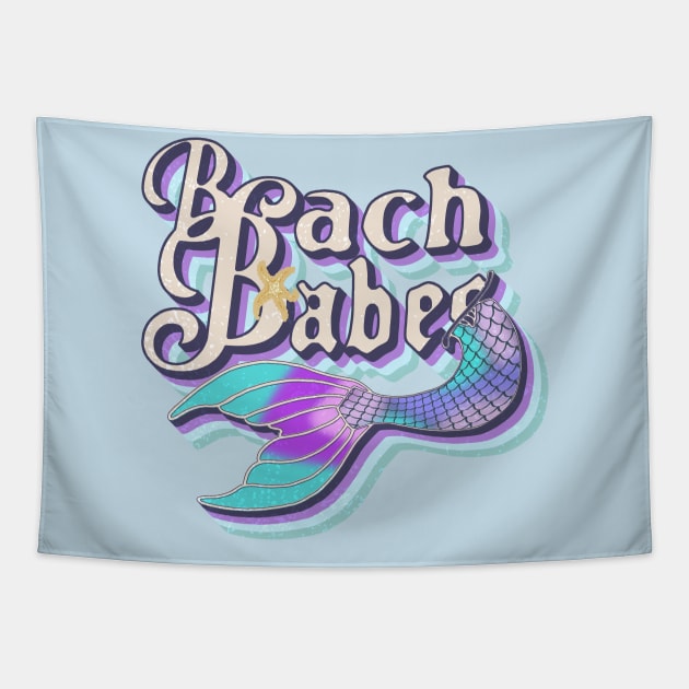 Mermaid Princess Beach Babe Tapestry by MisconceivedFantasy