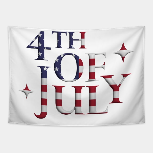 4th of July 3D Tapestry by yphien