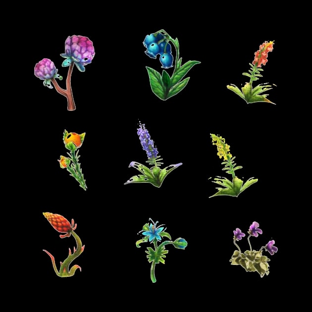 BOTW flowers by KaniaAbbi