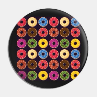 Donut Vector, Artwork, Design, Pattern Pin