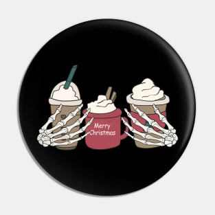 "Merry Christmas" Coffee Lovers Pin