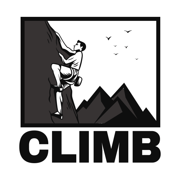 Climbing Climber by Foxxy Merch