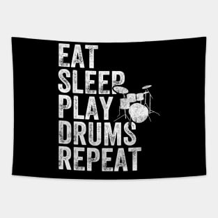 Eat sleep play drums repeat Tapestry