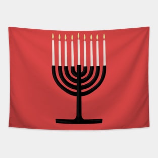 Chanukiah Jewish Holiday of Hanukkah Menorah Tapestry