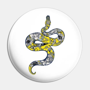 Floral Snake Pin