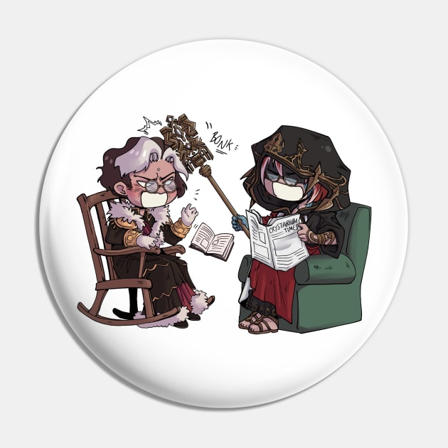 Peepaw Tia vs Elder Selch Pin by rbillustration