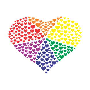 Rainbow of Hearts T-Shirt