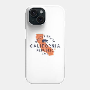 Vintage California Republic, I Love CA - Cali Life Phone Case